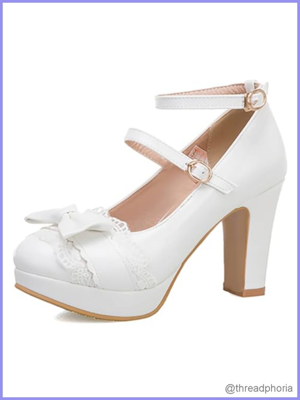 Women's Mary Jane Platform Heels Block Heel Ankle Strap Dress Pumps